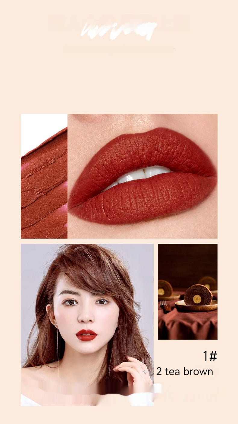 Chocolate Capsule Matte Finish Lipstick | Long Lasting Velvet Lip Color for Women